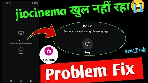 opps something went wrong please try again jio cinema problem fix ! jio cinema something went wrong