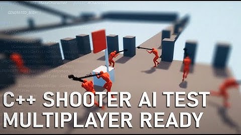 POLYHIT (UE4 FPS CO-OP project) | AI TEST PART 1