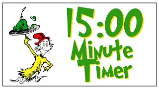 15-Minute Green Eggs Ham Style Countdown Timer Fun Classroom Visual Timer for Kids