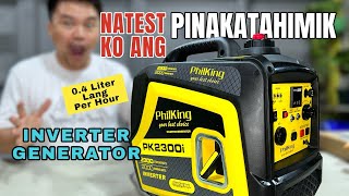 Pinakatahimik na Inverter Generator na natesting ko! Sobrang tipid pa sa Consumption ng Fuel!