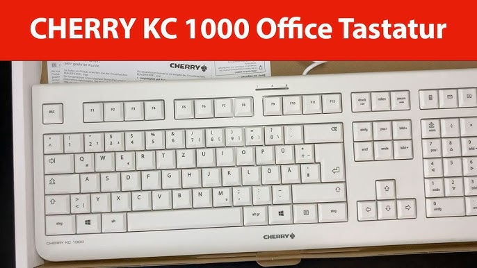 CHERRY KC 1000 Computer Keyboard - YouTube