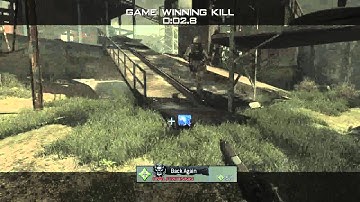 Crazy Game Ending All or Nothing MW3 Tear w/ 3 Man Killcam