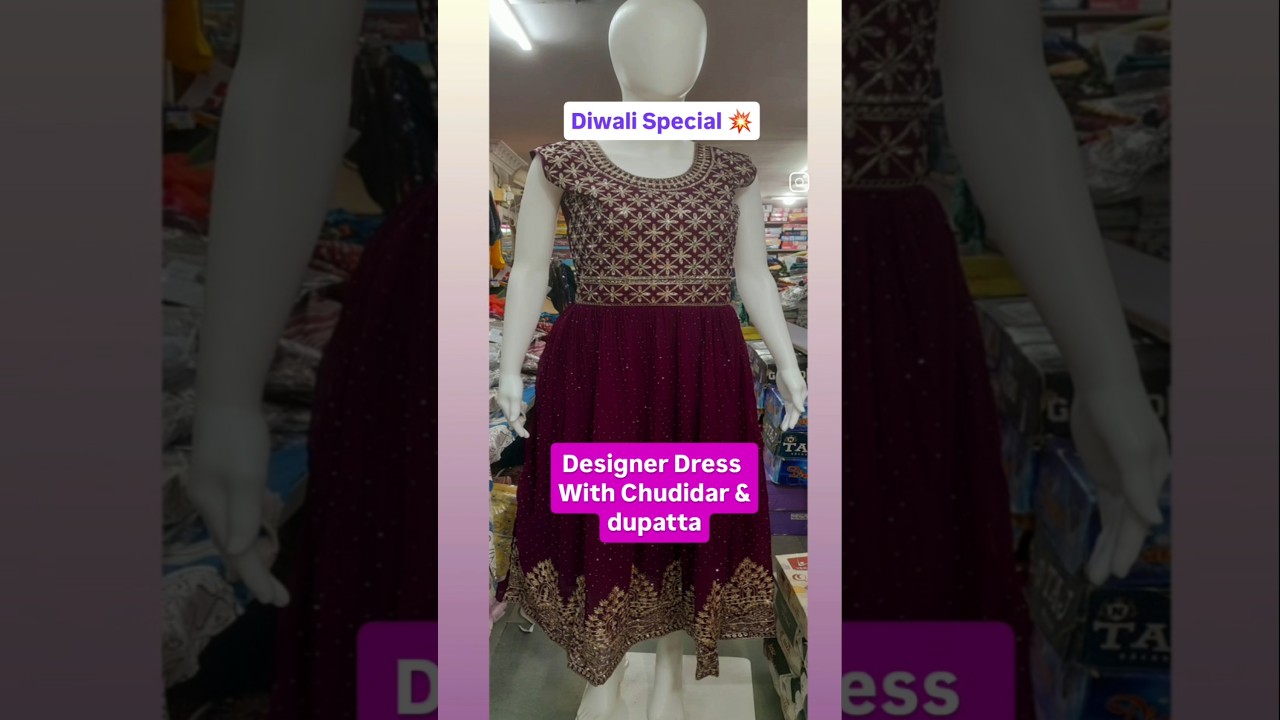 Designer dress with chudidar dupatta 