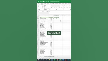 Converting Fractions to Decimals #excel #shorts