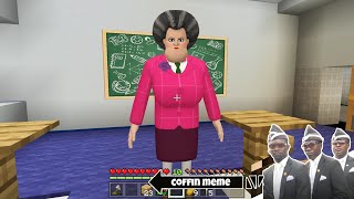 I Found Real Scary Teacher 3d In Minecraft  Coffin Meme