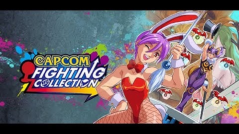 Having fun with Lilith on Capcom fighting collection!