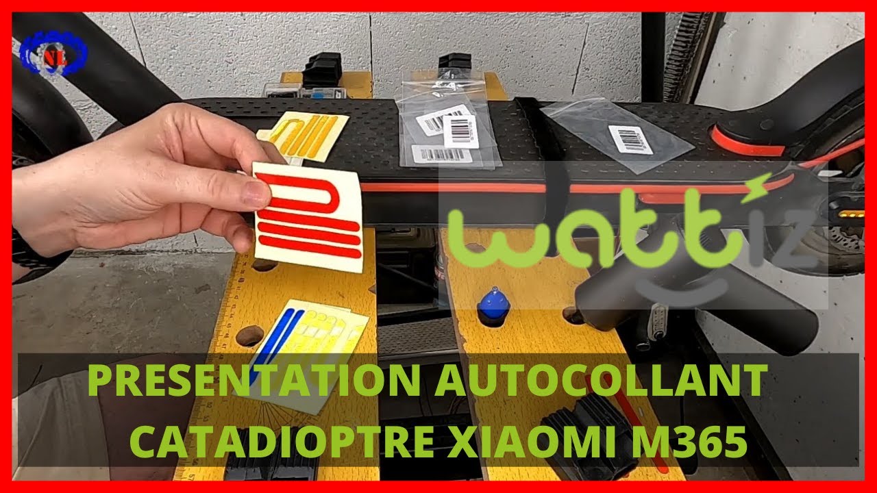 Autocollant Réflecteur pour Trottinette électrique Xiaomi M365