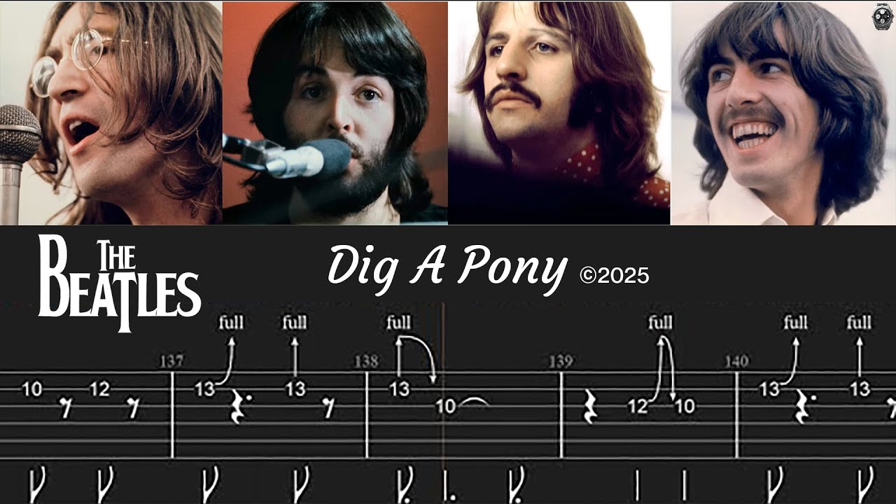 THE BEATLES Dig a Pony – Music♫ Restored 2025  •Lossless Audio Format Very High Quality• Fullᴴᴰ