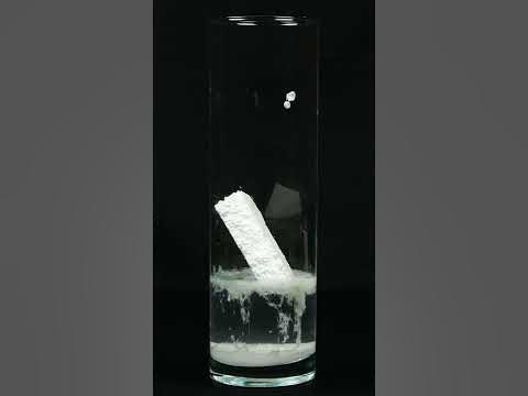 Chemical reaction between acetone and polystyrene #shorts - YouTube