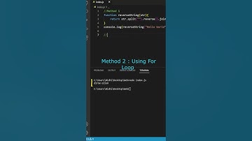 Reverse String in JavaScript #shorts #youtube #coding #javascript #programming #viral #shortsfeed