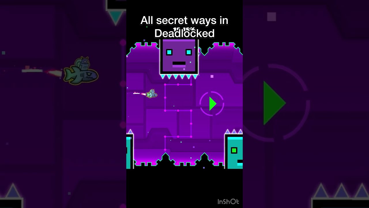 Deadlocked All Secret Ways Swag Routes Geometrydash Gd Shorts