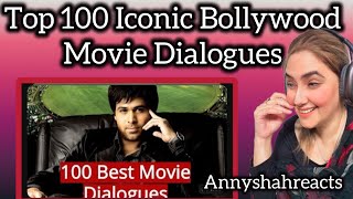 Top 100 Iconic Bollywood Movie Dialogues of All Time | Best Movie Lines/ Annyshahreacts