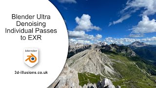Blender Ultra Denoising individual passes to EXR