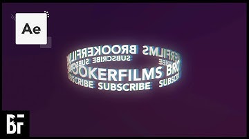 Looping Cylinder Text - After Effects