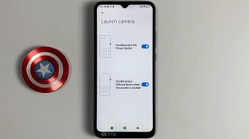 Double press the Power button Launch camera on Poco C40 Android 11