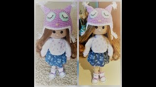 Kукла вязаная крючком часть 1 Crochet Doll