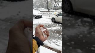 First Snow Of The Season From Birmingham, Uk