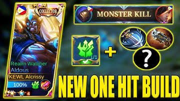ALDOUS JUNGLE EMBLEM + NEW BUILD = NEW ONE HIT BUILD🔥NEW META BUILD! ALDOUS BEST BUILD 2022 - MLBB