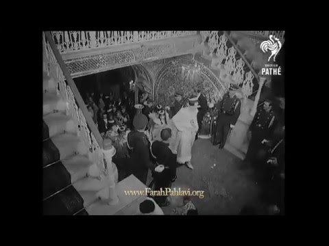 ویدیویی قدیمی و کمتر دیده شده از مراسم ازدواج محمدرضا شاه و فرح پهلوی