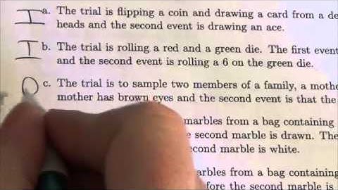 IB Conditional Probability Example 1