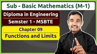 Functions and Limits - 01 | Do as Indicated | Basic Mathematics | Diploma in Engineering | MSBTE