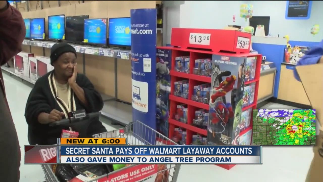 Secret Santa pays off Walmart layaway accounts YouTube