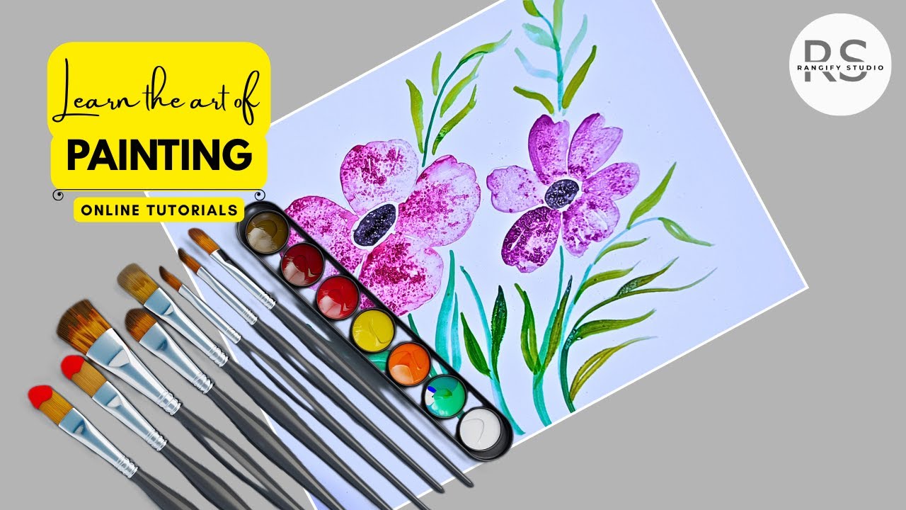 How to Paint Soft Watercolor Flowers | Beginner Step-by-Step Tutorial