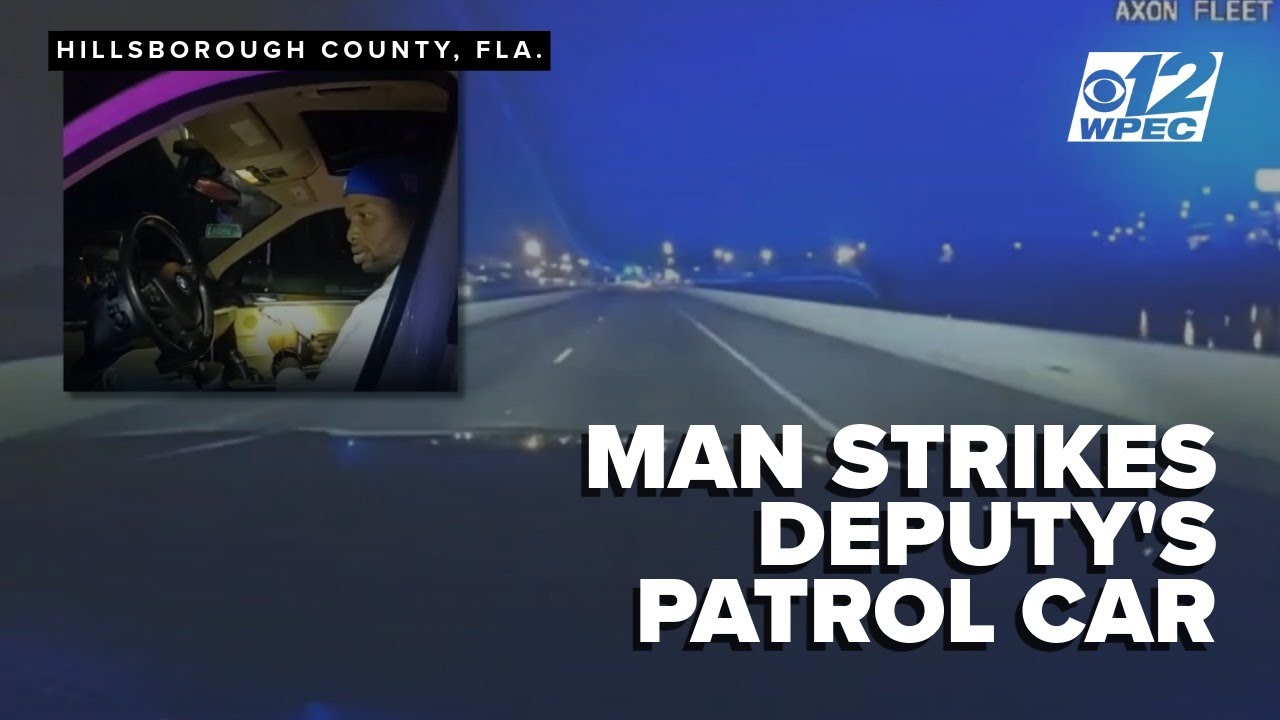 DASHCAM: Man strikes Florida deputy's patrol car, attempts to flee ...