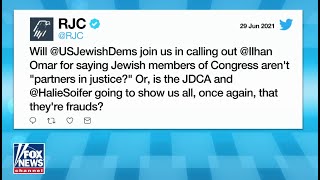 JDCA Slammed for Silence on Ilhan Omar | @RJC on Fox News screenshot 2