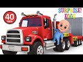 Car Loader Trucks for kids - Cars toys videos, police chase car, fire truck - Surprise eggs