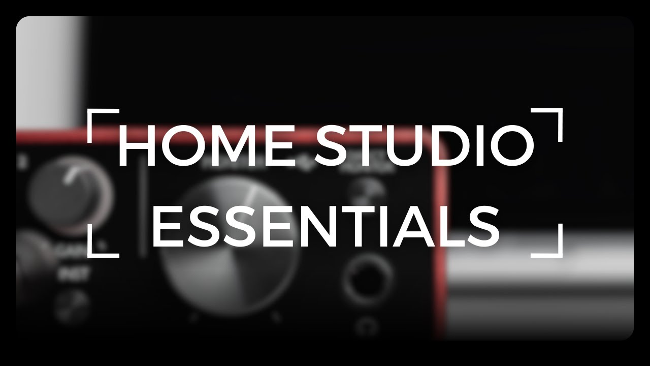 Essential home studio equipment for recording and mixing