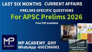 Current Affairs questions 2026 (PART-5) #apscprelims #currentaffairs #newspaperanalysis #apsc 