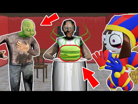 Granny vs Smelly Food vs Digital Circus vs Grandpa - funny horror animation parody (p.283)