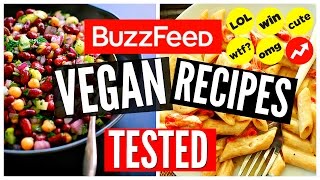 Buzzfeed vegan recipes tested! healthy dinner ideas