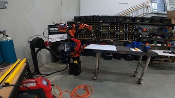 Industrial robot control using an external PLC and HMI