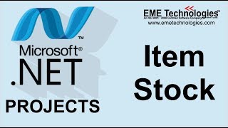 How Create Item Stock Manage Project in C# with Asp .net | Download Project With Source Code