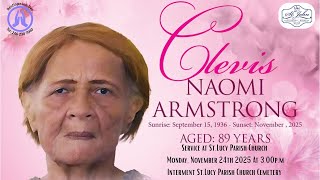 Live Stream of Funeral Service for Clevis Naomi Armstrong
