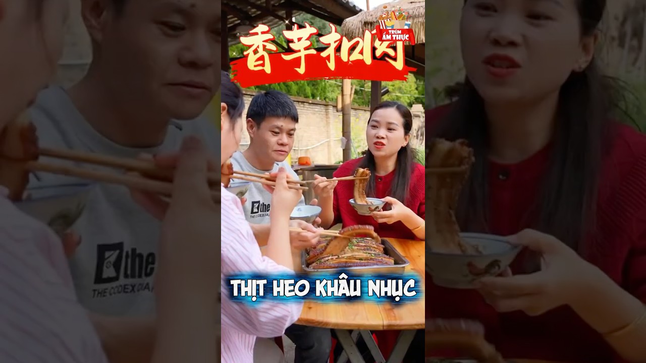Trương ca nhặt miếng thịt heo ở thùng rác về làm khâu nhục #trumamthuc #food #amthuc