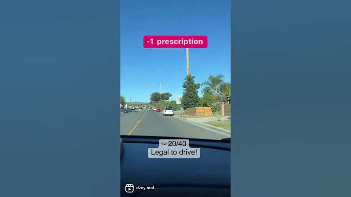 What driving is like with legally blind vision!