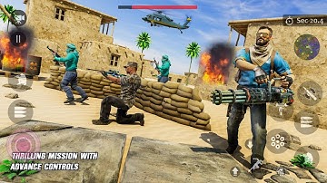 Real Commando Shooting 3D: Counter Terrorist Games - FpS Shooting Gameplay.