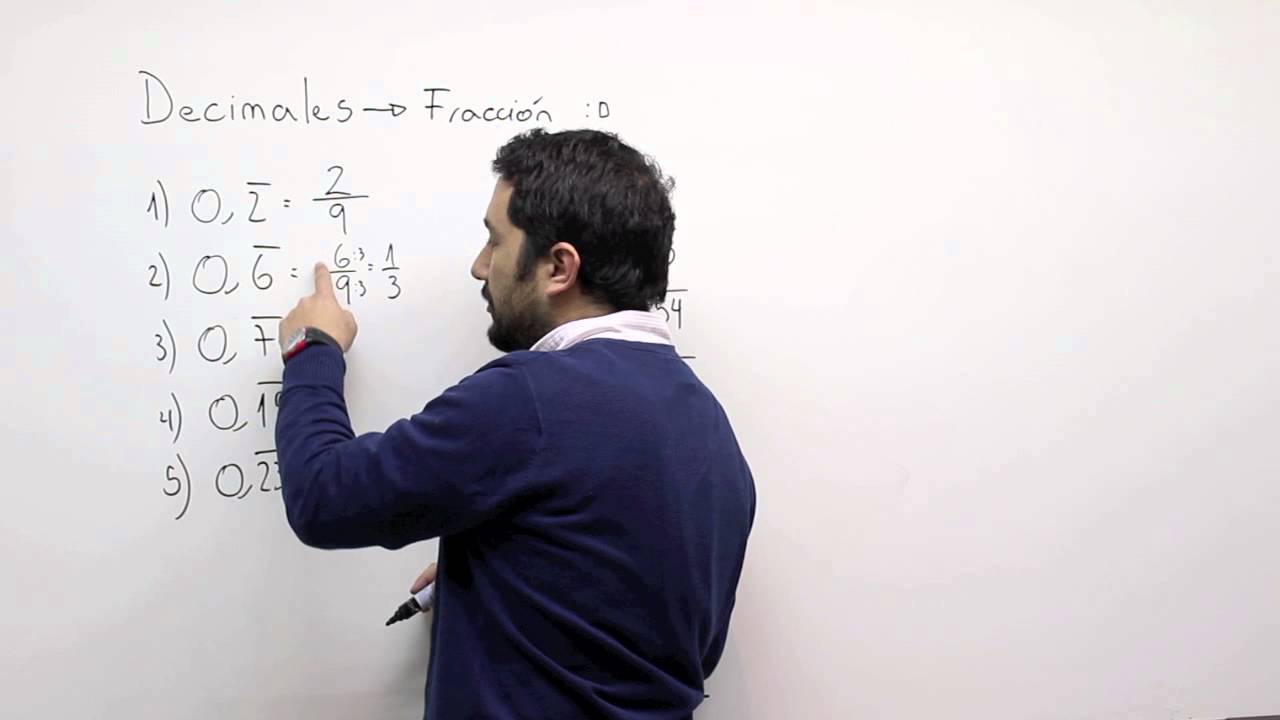 Decimal periodico a fracción