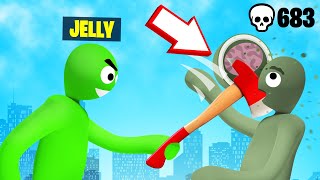 JELLY vs. A ZOMBIE APOCALYPSE! (Gang Beasts)