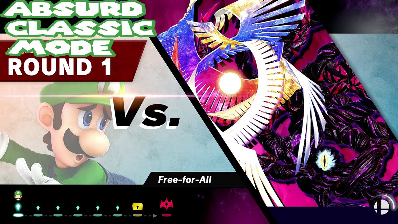 Super Smash Bros. Ultimate - Absurd Classic Mode with Luigi