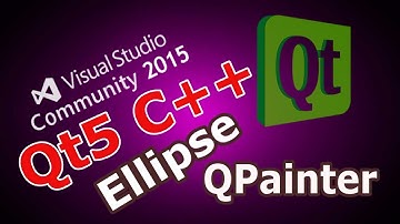 Qt5 C++ Drawing Ellipse (QPainter, QPen, QBrush) In Qt #26