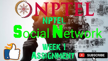 social network || WEEK-1 Quiz assignment Answers 1 2024 || NPTEL