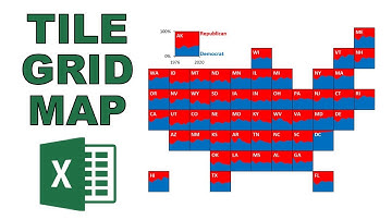 How to make a tile grid map area chart in excel