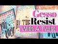 Distress Oxide Gesso Resist With Twist - 50 cards for 50 K YouTube Hop