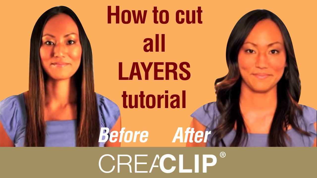 How to Cut ALL LAYERS Tutorial  Medium to Long Layered Hairstyles  YouTube