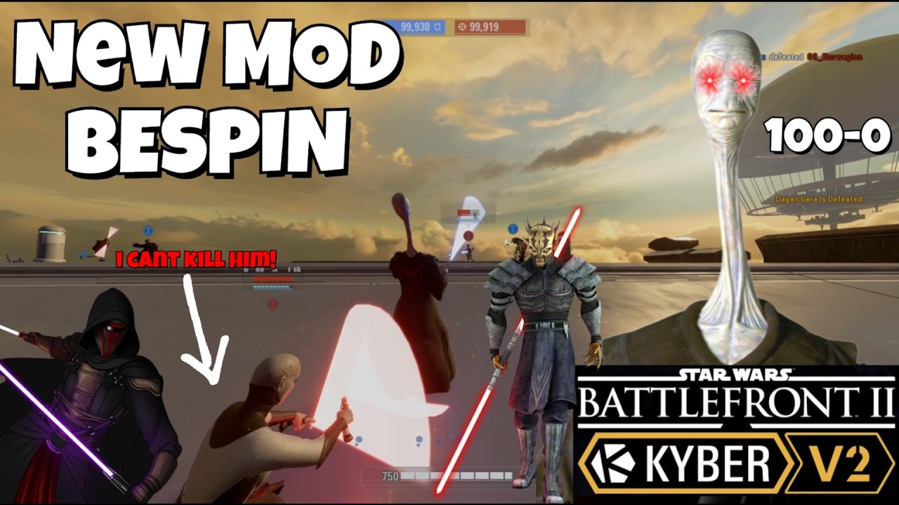 *NEW* MOD BESPIN Is Insane | Hero Showdown | They CRASHED Out | Star Wars Battlefront 2