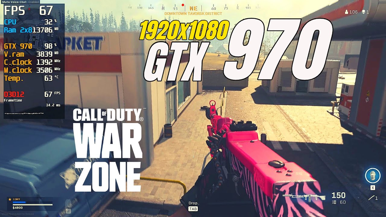 GTX 970 / Call of Duty Warzone Season 2 / 1080p / High Texture